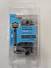 💧SharkBite UR23036ZC4 Push-to-Connect Angle Stop Valve 1/2 x 3/8 OD Comp