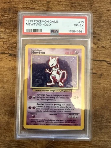 1999 Pokémon Base Set Mewtwo Holo – PSA 4 VG-EX – WOTC Vintage Card