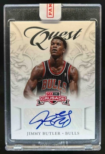 2012-13 Panini Crusade Jimmy Butler Quest Auto Rookie RC #13 Bulls