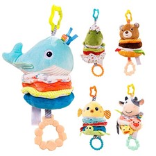 Jollybaby Baby Crib Cot Pram Hanging Rattles Stroller Seat Toy With Ringing Bell