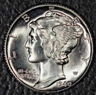 1940-D Mercury Dime, Superb Gem BU, Full Bands