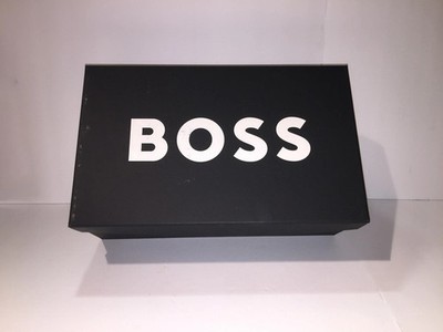 HUGO BOSS Empty Gift Storage Shoe Box Extra Large Black & White Logo Bold Statem