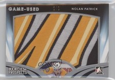 2015-16 Leaf ITG Heroes & Prospects Game Used Silver 2/2 Nolan Patrick Patch 7i6