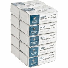 100 Count Silver Paper Clips Electrogalvanized Steel Rust Resistant Pack of 10