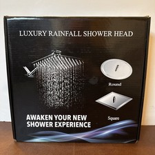 10  Round Large luxury Rainfall Shower Head w/Spray Hose attachment