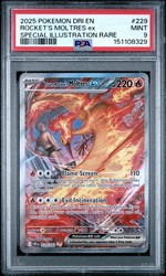 Team Rocket's Moltres ex 229/182 Destined Rivals Special Illustration Rare Holo