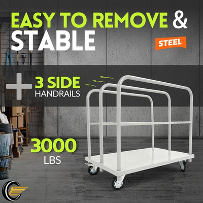 #ad 3000LBS Drywall Cart Plywood Panel Truck 35quot; x 24quot; x 28quot; Flat Dolly Cart w wheel $146.99