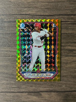 2026 Bowman  Gold Geometric /50 #BCP-60 Isaiah Jackson 1st Chrome Angels