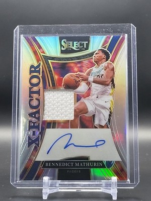 Bennedict Mathurin 2024-25 Panini Select - X-Factor Signatures XMS-BEN /199 Auto
