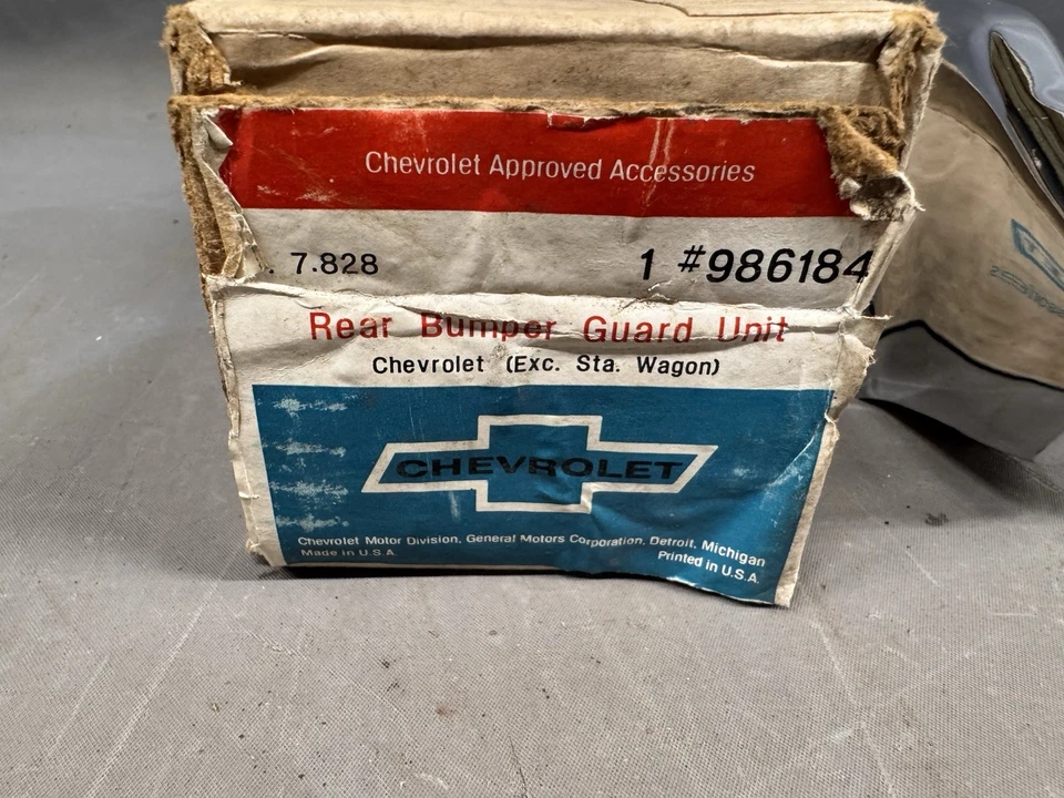 Nuevo de Lote Antiguo Chevy Impala BelAir 1965 parachoques trasero accesorio protectores Biscayne Caprice Foto 2 de 4