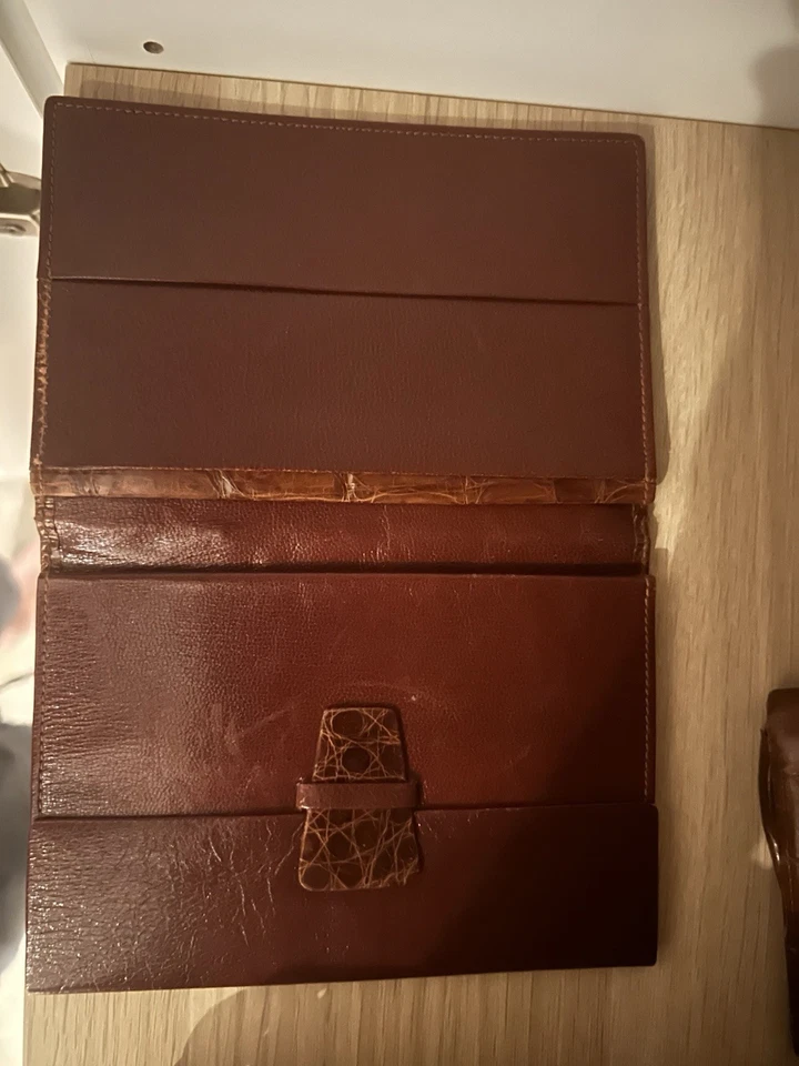 Vintage MAITRE Portemonnaie echtes Krokodilleder – Exotenleder Rarität - Bild 4 von 4