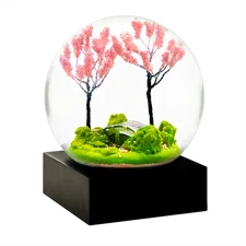Spring Season Snow Globe by CoolSnowGlobes - Spring Trees Cherry Blossoms Gift