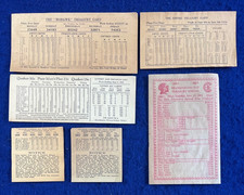 Illegal Lottery Tickets Vntg 1930s Numbers Game Slips Criminal Gambling Casino