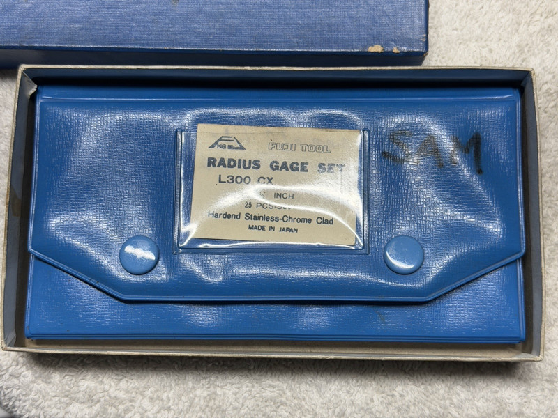 Fuji Radius Gage Set, complete, Barely Used