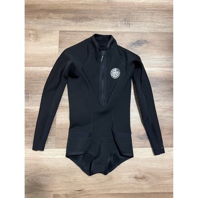 Rip Curl G Bomb Women's One Piece Spring Suit 1mm Size 6 Long Sleeve Front Zip