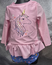 Cat  Jack Toddler Girls Unicorn Bathing Suit 18 Months 2 Piece NEW/Summer Party