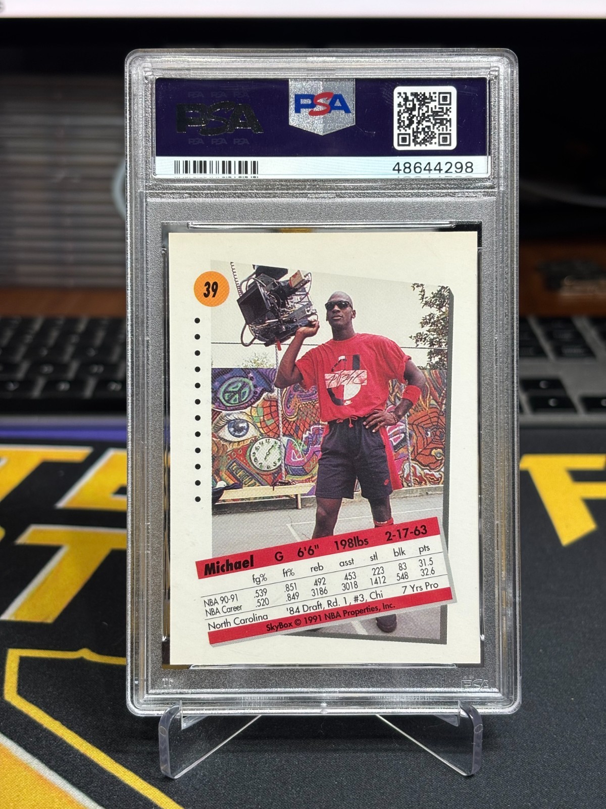 1991 Skybox MICHAEL JORDAN PSA 10 💎 NBA Chicago Bulls view 3