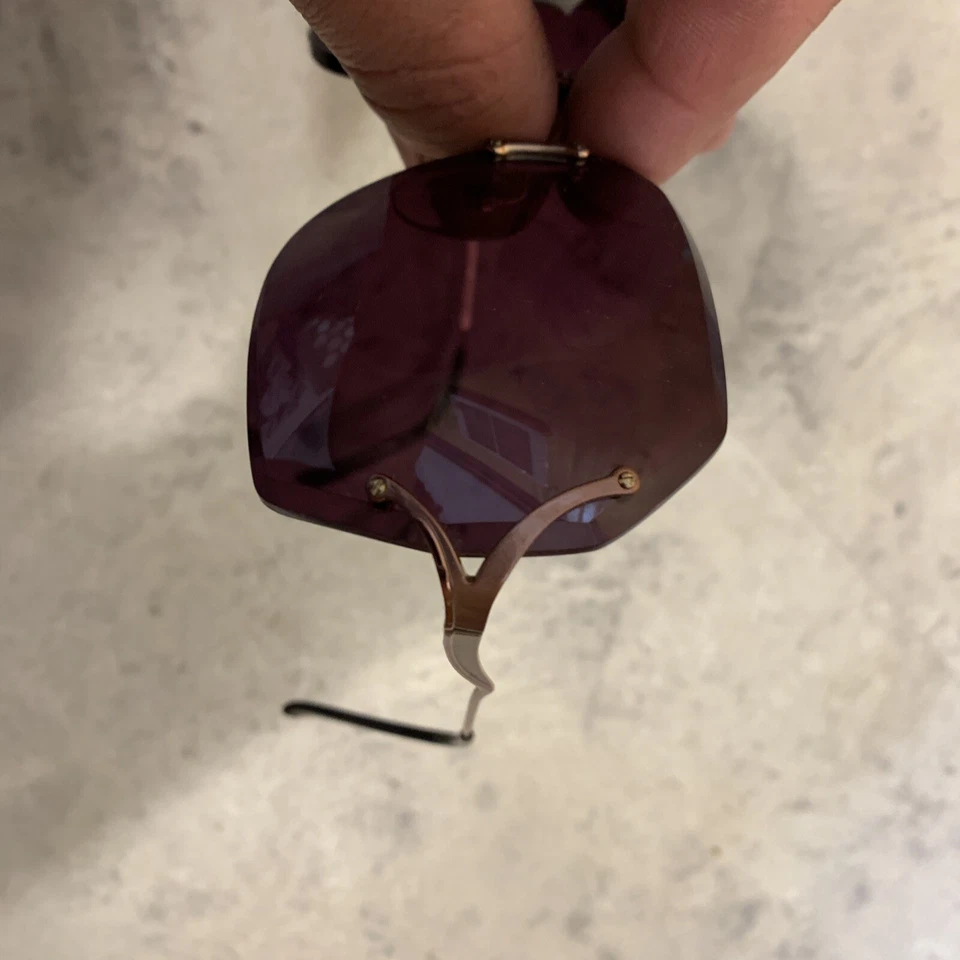 Rare Vintage Marcolin Marchon Eyeglasses 4/5 130 Violet Purple - Image 3 of 4