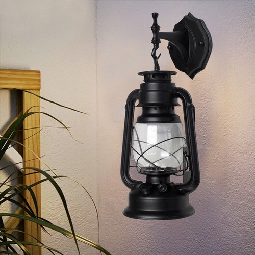 Vintage Rustic Outdoor Wall Sconce Lantern Lamp Retro Antique Light Fixture E27 - Picture 11 of 29