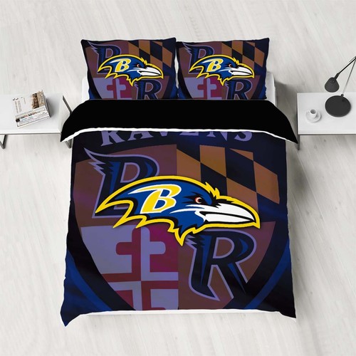 Barmo Crow Bedding Set Quilt Duvet Cover Set Single Double Queen Size Pillowcase - Picture 9 of 10