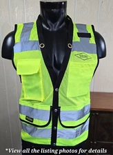 Radians SV59 Class 2 Type R Surveyor Safety Vest Mesh Neon Reflective Size S