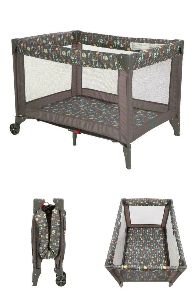 Baby Crib Playpen Nursery Infant Bassinet Playard Toddler Travel Safety Portable - Image 2 of 4