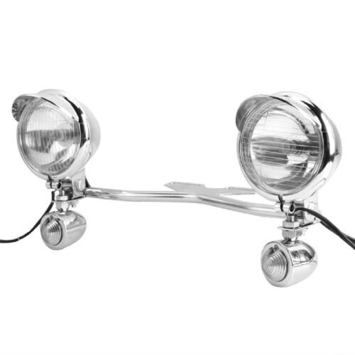 Motorcycle Passing Turn Signals Angel Eye LED Spot Light Bar Compatible