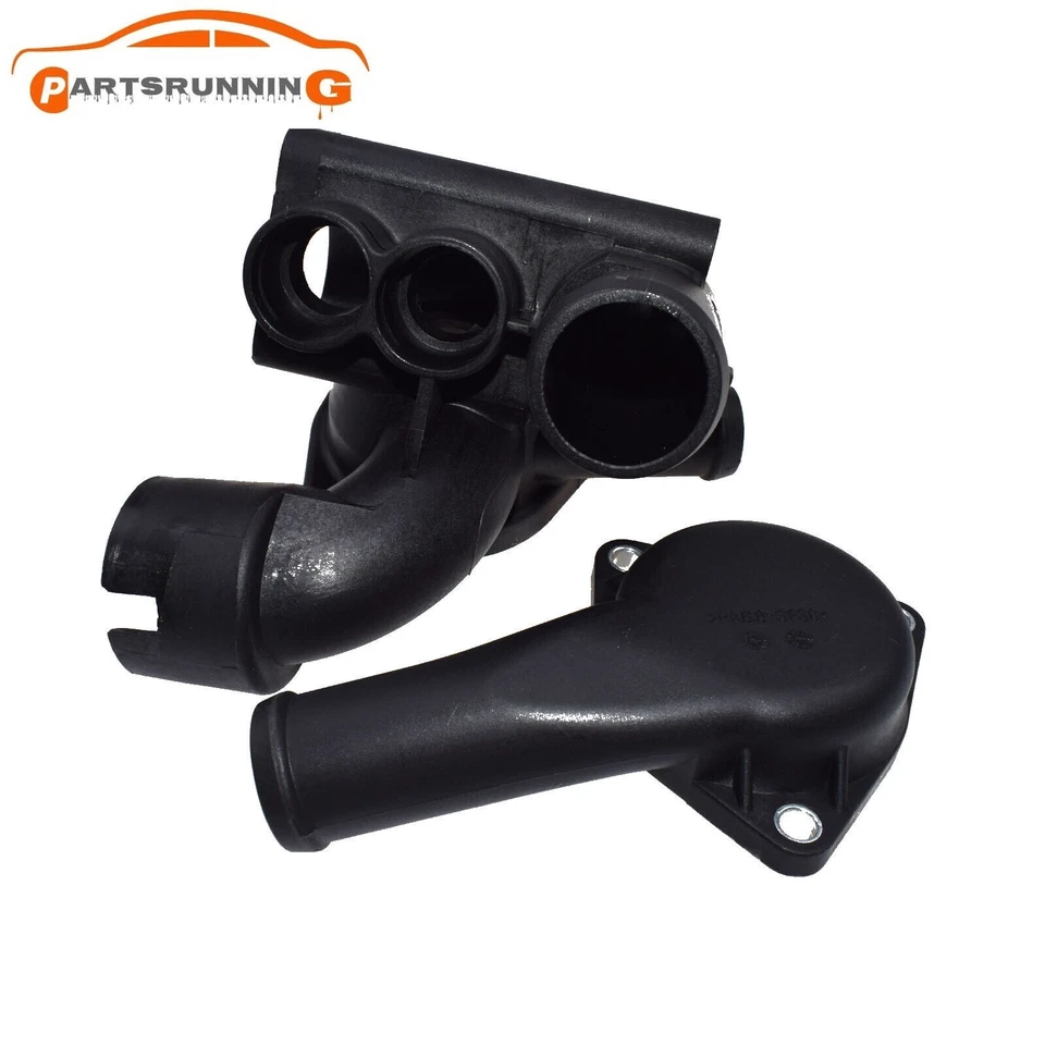 Carcasa termostato + junta + cubierta 022121117C 021121121C para VW GOLF JETTA 2,8 L V6 Foto 2 de 4