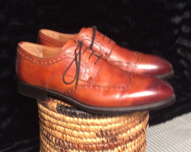 Magnanni Hampton Wingtip Oxford Black Leather Size 12 M 21555 for sale online | eBay