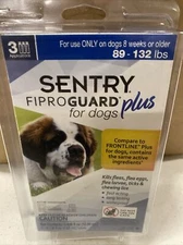 Sentry Fiproguard Plus IGR for Dogs & Puppies XL (3) Flea & Tick SHIPS FREE