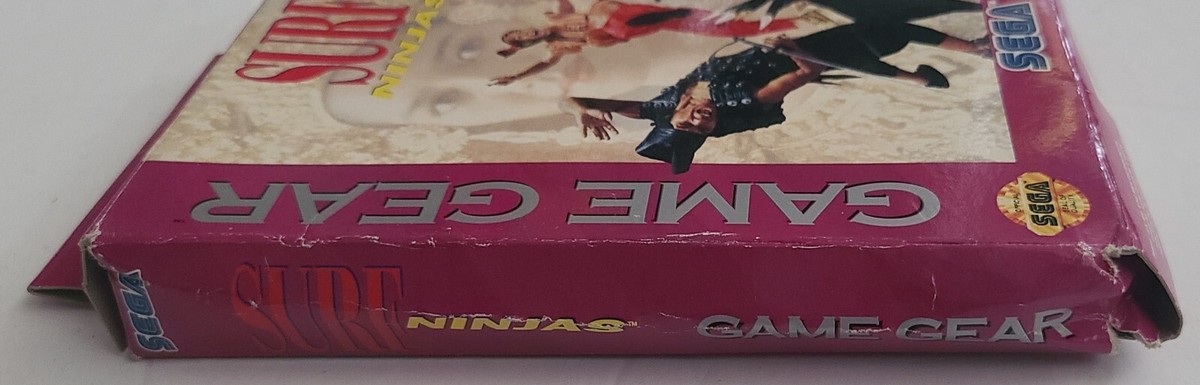 Surf Ninjas (Sega Game Gear, 1993) Complete. CIB