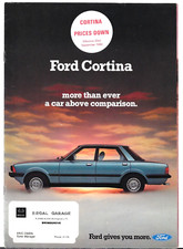 Ford Cortina Mk5 1982 UK Market Sales Brochure Ghia Crusader GL L Base Estate