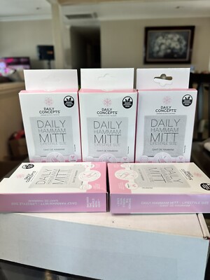 5 Daily Concepts Hammam Mitts as shown - new in box