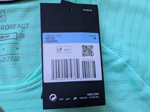 ● NWT RAFA NADAL INDIAN WELLS MIAMI 2021 TENNIS SHIRT NIKE SIZE MENS ADULT M ● - Picture 7 of 10