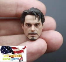 1/12 Head Sculpt Iron Man Tony Stark 2.0 for 6" Figure SHF Marvel Tbleague ❶USA❶