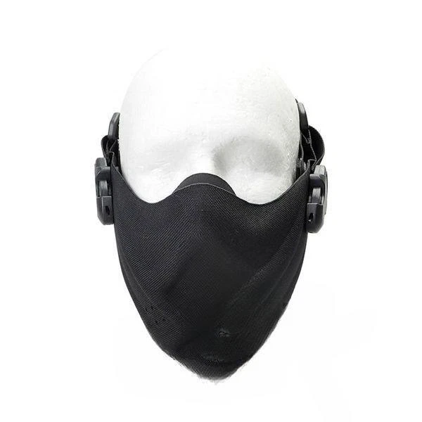 Máscara de Airsoft de protección media cara malla metálica calavera disfraces disfraz de Halloween Foto 2 de 2