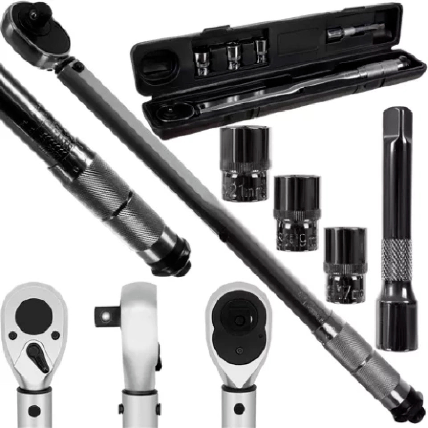 Chiave Dinamometrica 1/2" 28-210 Nm con Cricchetto per Pneumatici Auto
