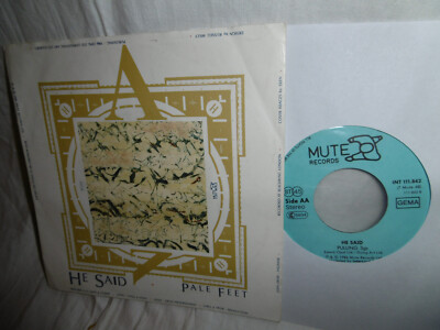 He Said, Pale Feet, Synth Pop, German Mute INT 111.842 Single, 7'' 1986