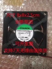 SUNON PMD2408PTB3-A 8025 DC24V 3.1W 8CM 2-Wire Dual Ball Cooling Fan