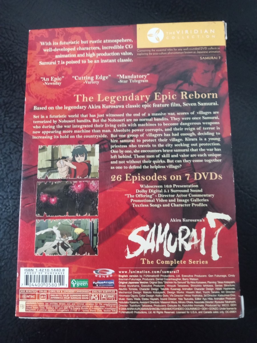 SAMURAI7 DVD 全巻セット Samurai 7 - The Complete Series (Box Set, 4 Discs) | eBay