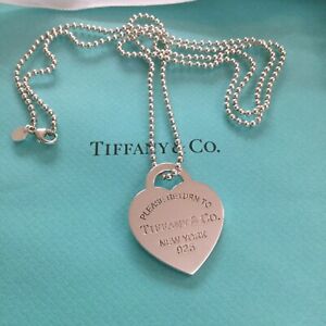 tiffany and co large heart necklace