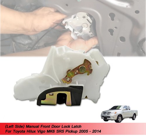 Auto Deurgreep Cover Matzwart Voor Toyota Hilux Vigo 2005-2014 - Set Van 4