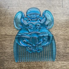 Vintage 1980’s Chuck E Cheese Showbiz Pizza Time Theatre Blue Toy Comb Prize 3.5