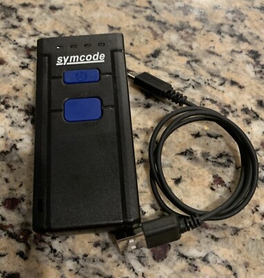 Symcode Black 2.4 GHz Portable Bluetooth Wireless Barcode Scanner (Parts Only)