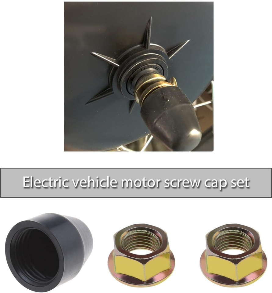 1 Set EBike Hub Motor Nuts Bike Safety Washers Electric Bicycle Wheel