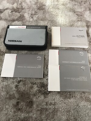 2006 Nissan Altima Owners Manual With Case Free Shipping eBay