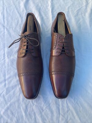 Paul Frederick Men\'s Brown Leather Dress Shoes Paul Frederick Oxford Dress Shoes Men main image 3