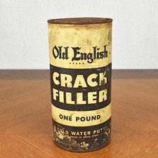 Vintage FULL Old English Brand Crack Sealer Advertising Can MADE IN USA