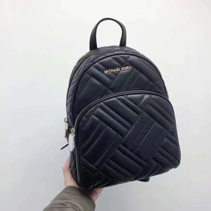 Michael Kors Black Abbey with Logo Leather/Coated Canvas  display picture 1
