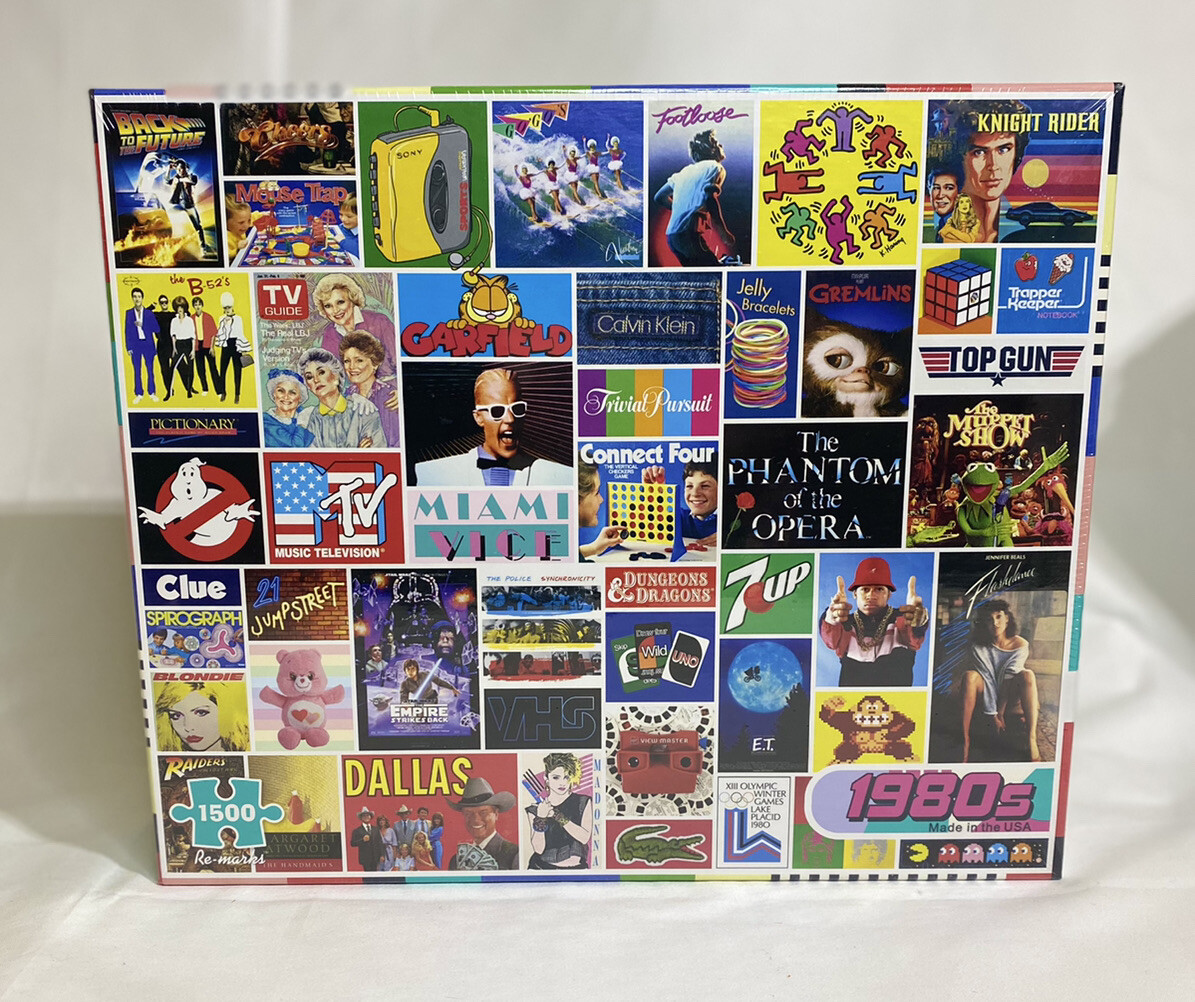 1500 Piece Jigsaw Puzzle 1980's Y2k 80s Pop TV Movies Brands